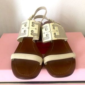 Tory Burch cream sandals